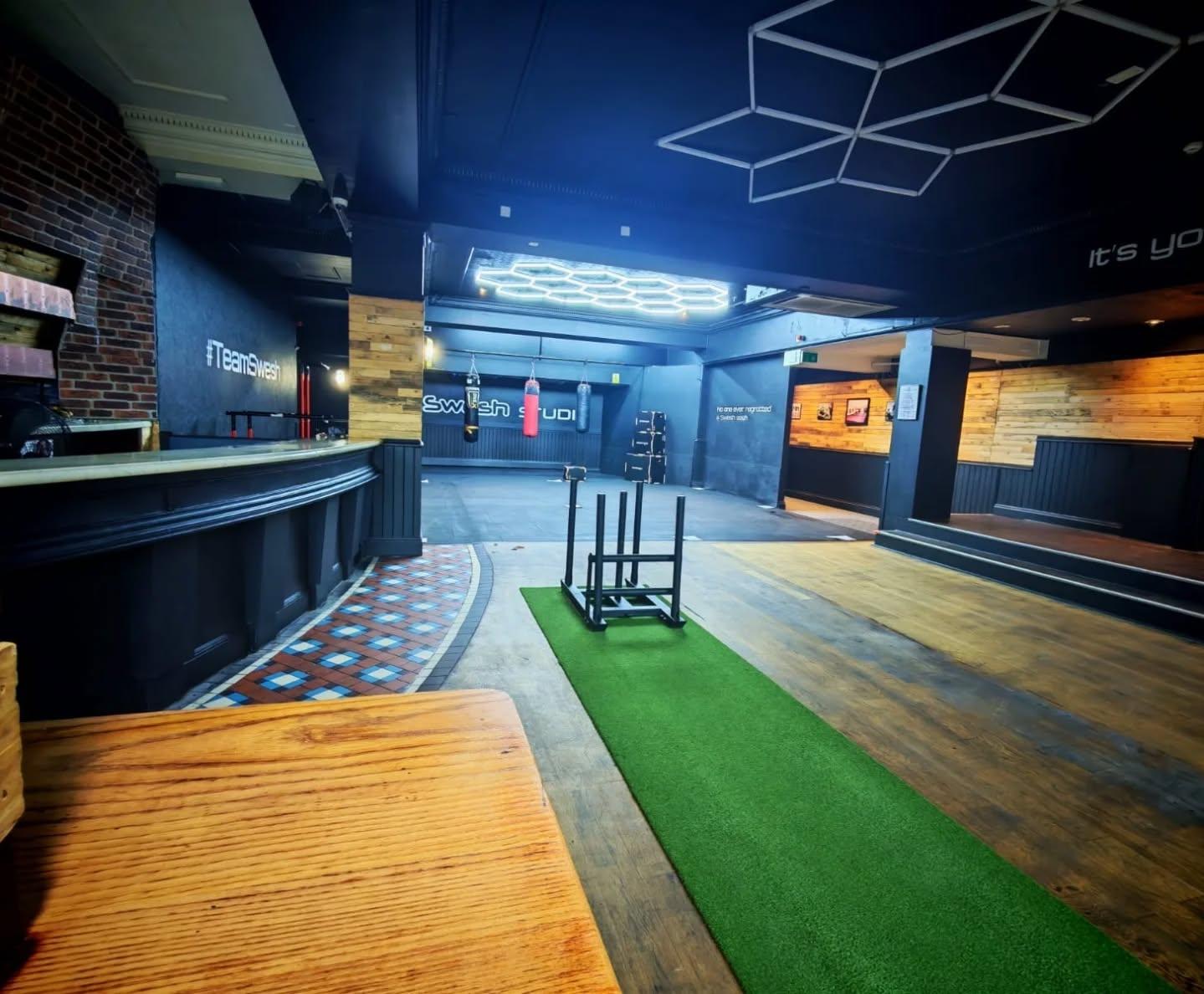 The Swesh Studio training floor and reception